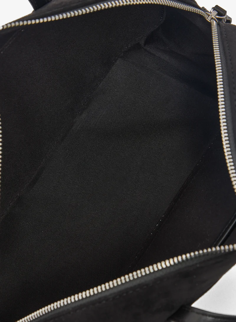 ELLA East-To-West Suede Shoulder Bag